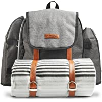 VonShef Mochila con Mantel de Picnic para 4 Personas